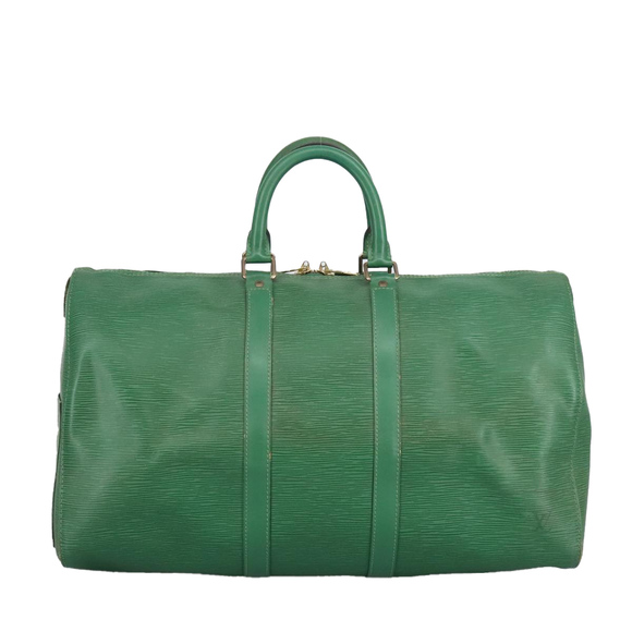 LOUIS VUITTON Epi Keepall 45 Boston Bag Green M42974 LV Auth 96866 - Picture 2 of 16